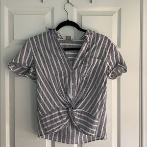 Stripped button down shirt